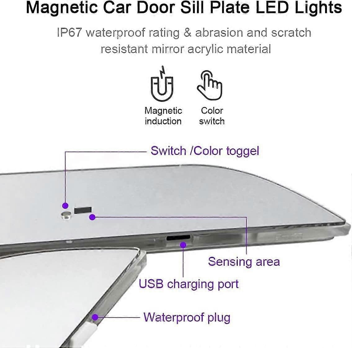 Custom Car Door Sill Lights (All Four Doors) wireless
