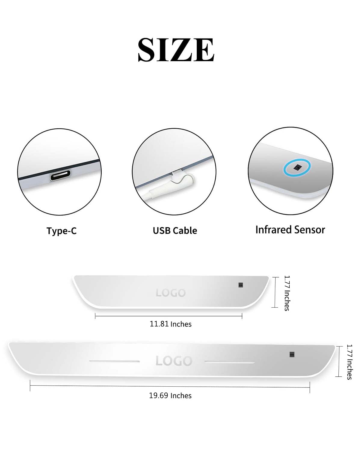 Custom Car Door Sill Lights (All Four Doors) wireless