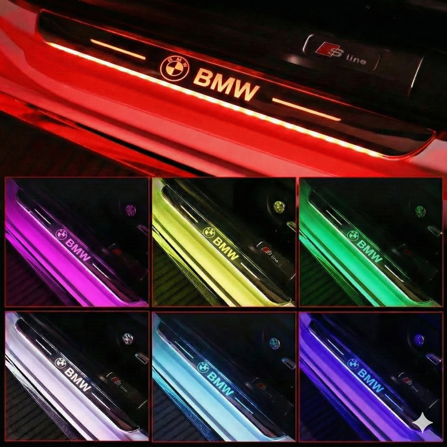 Custom Car Door Sill Lights (All Four Doors) wireless